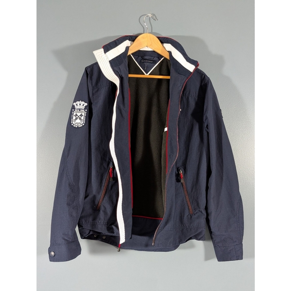 2009 Tommy Hilfiger New York Navy Blue Fleece Lined Jacket